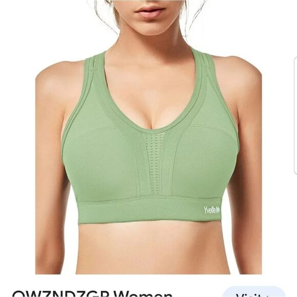Yvette Power Cross Back Padded Running Bra Size XL NWT High Support - Picture 6 of 14